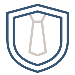 Icon - Forderungsmanagment - Krawatte im Wappen